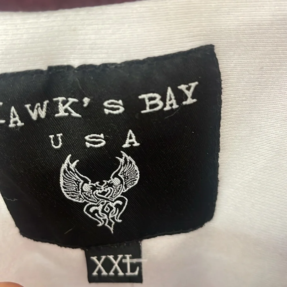 Hawk’s Bay Maroon Burgundy nylons Jacket windbreaker size 2XL - Picture 3 of 11